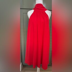 Badgley Mischka Vibrant Red A-Line Dress